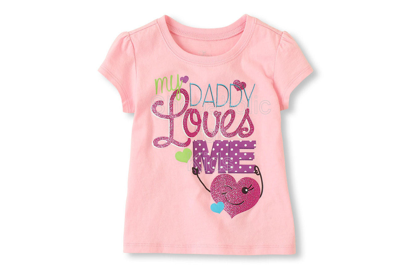 Children's Place Dad Loves Me Graphic Tee - Shopaholic for Kids