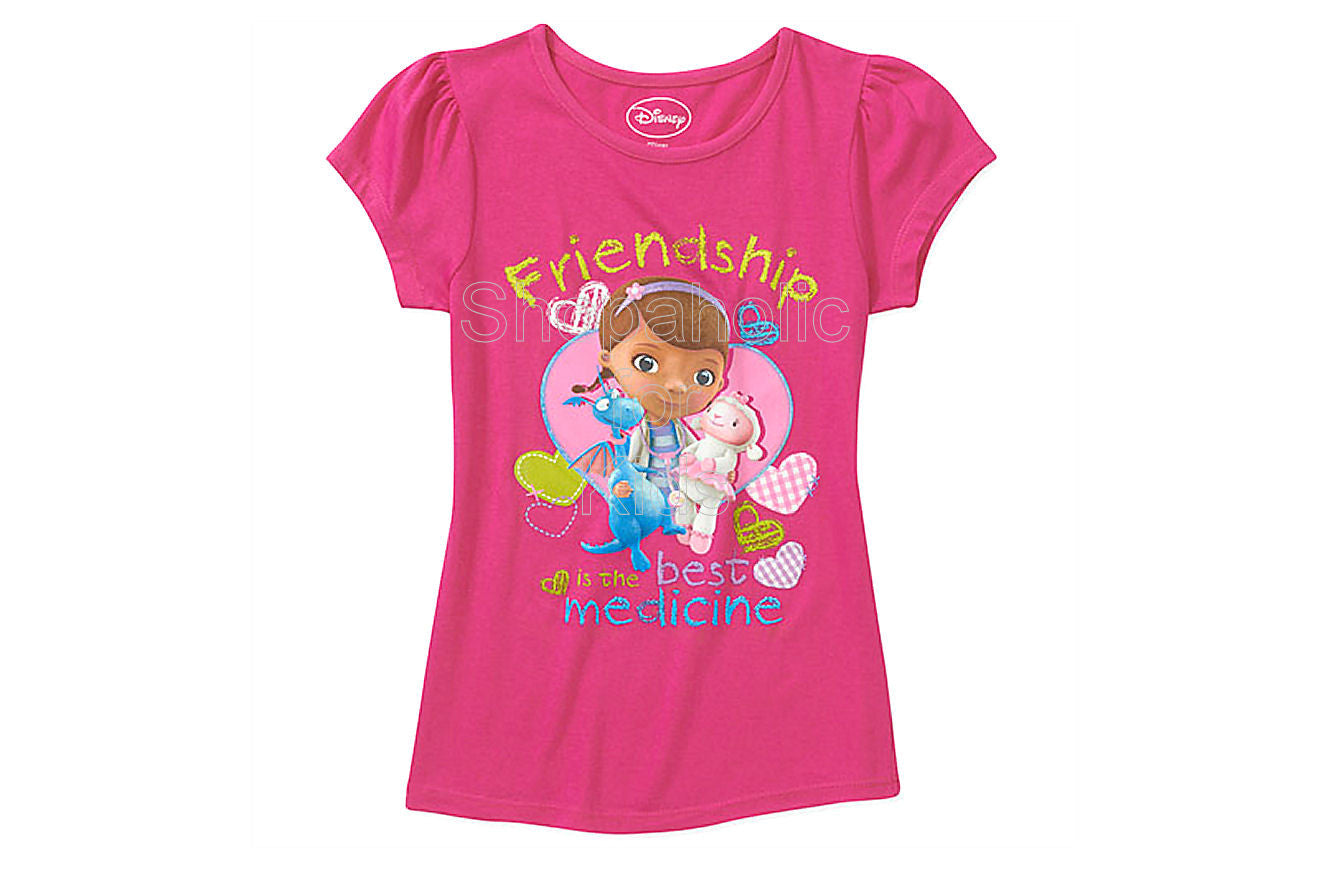 Disney Doc Mcstuffins Graphic Tee  Color: Fuschia - Shopaholic for Kids