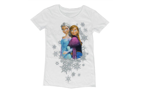 Disney Frozen Snow Girls' Graphic Tee - White