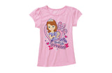 Disney Sofia the First Graphic Tee  Color: Light Pink - Shopaholic for Kids