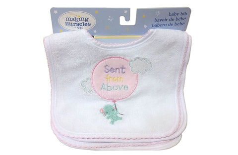 Making Miracles by Nojo Embroidered Bibs, Pack of 4