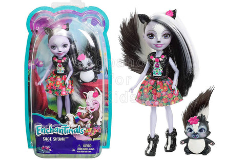 Enchantimals Sage Skunk Doll and Caper