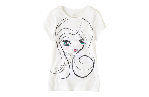 Children's Place Girl Face Graphic Tee