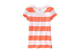 Old Navy Girls Cap-Sleeve Printed Tee - Neon Orange Shirt - Shopaholic for Kids