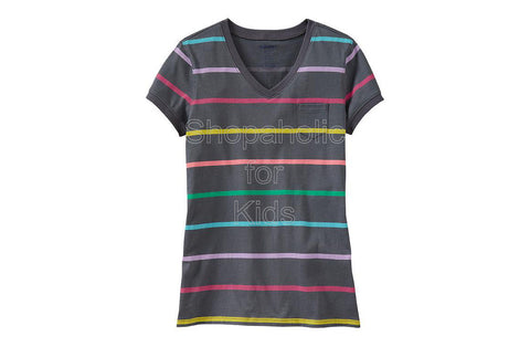 Old Navy Girls Printed Pocket V-Neck Color: Knight Time