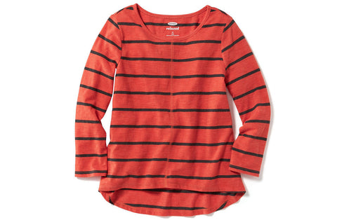 Old Navy Girls Slub-Knit Scoop-Neck Tee