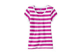Old Navy Striped Crew-Neck Tees - Pink Stripe - Shopaholic for Kids