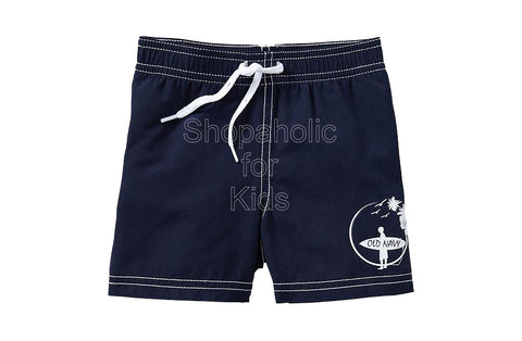 Old Navy Graphic Swim Trunks - Ink Blue