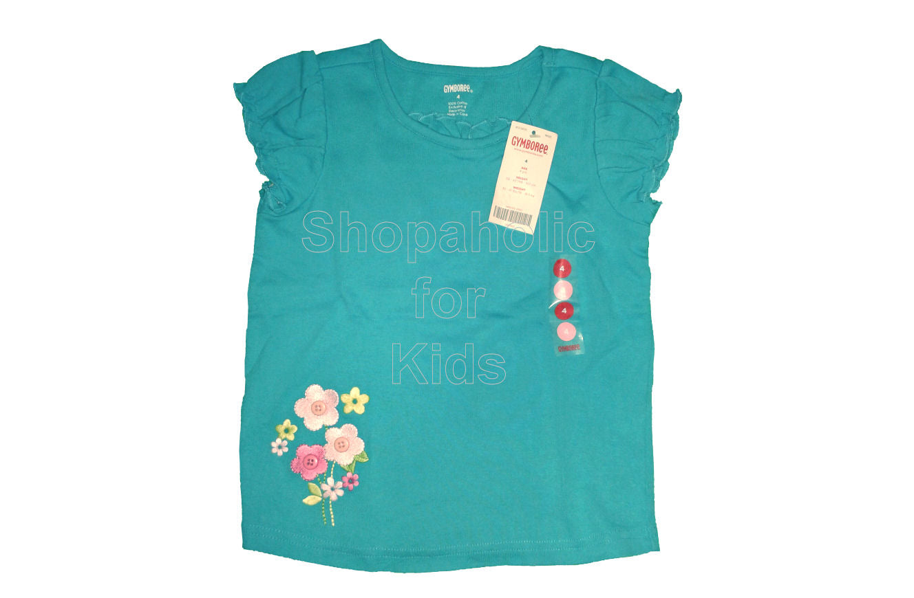 Gymboree Flower Garden Blue Ruffle Top - Shopaholic for Kids