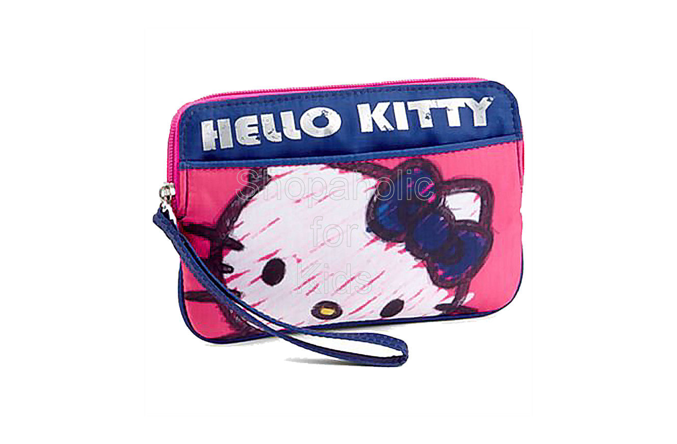 Hello Kitty Ripstop Nylon Wristlet - Pink