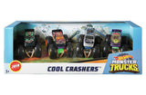 Hot Wheels Monster Trucks Cool Crashers - Pack of 4