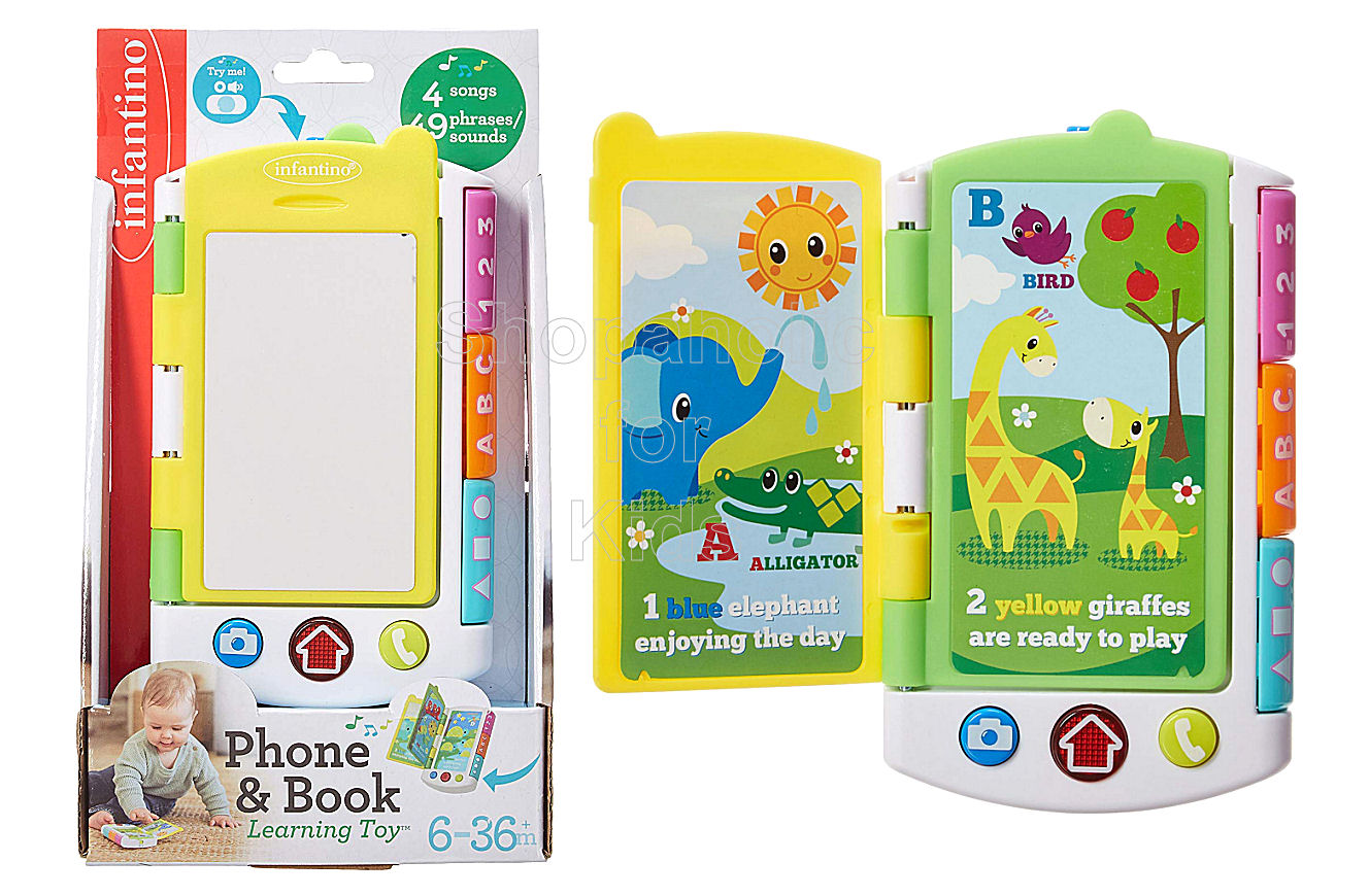 Infantino Phone and Book Learning Toy - Shopaholic for Kids