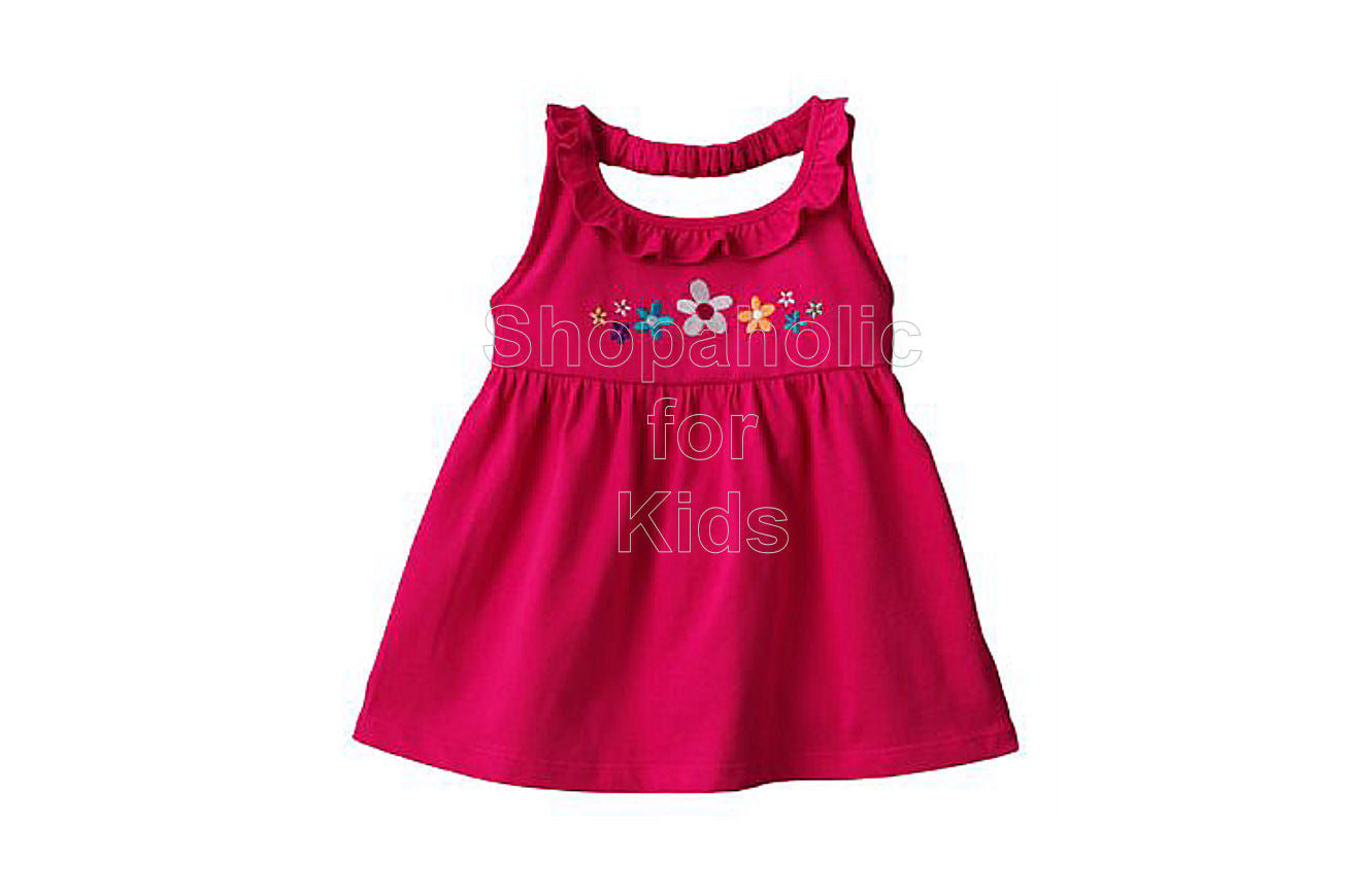 Jumping Beans Floral Babydoll Halter Top - Pink Flower - Shopaholic for Kids