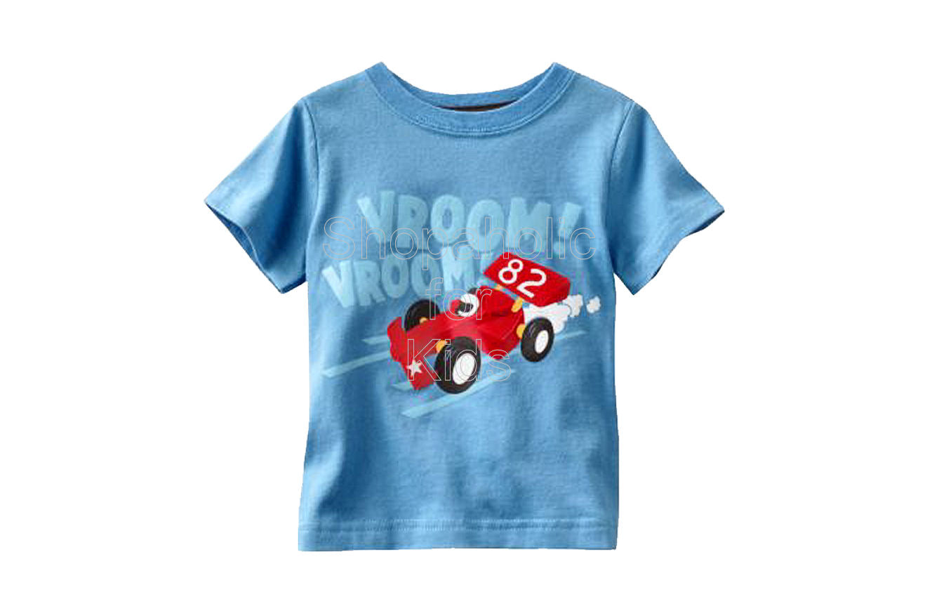 Jumping Beans Graphic Tee Blue Vroom Vroom | Shopaholic for Kids