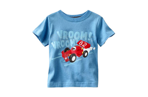 Jumping Beans Graphic Tee Blue Vroom Vroom