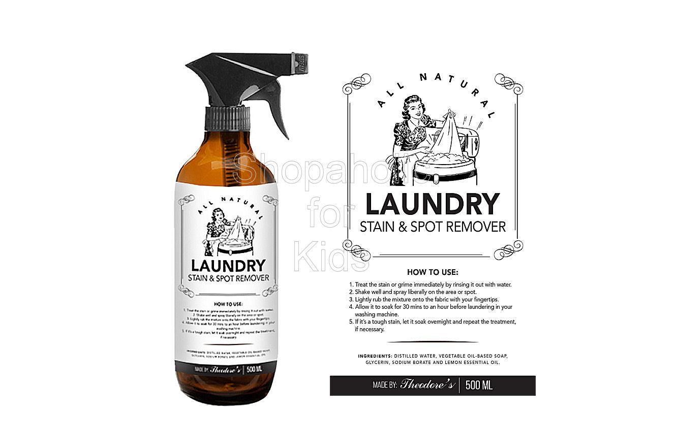 Theodore's All Natural Laundry Stain and Spot Remover - Shopaholic for Kids