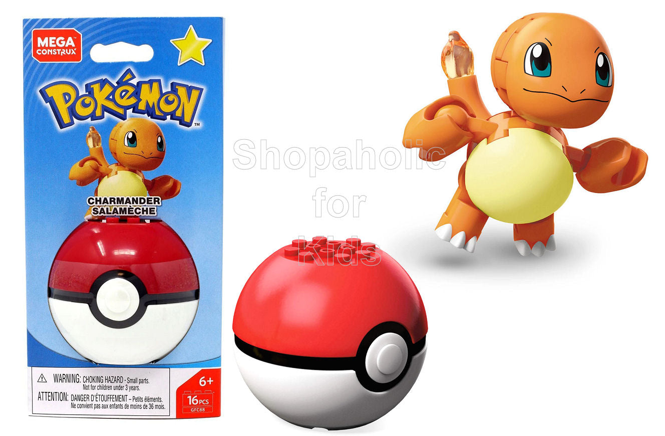 Mega Construx Pokemon Charmander Salameche Shopaholic for Kids