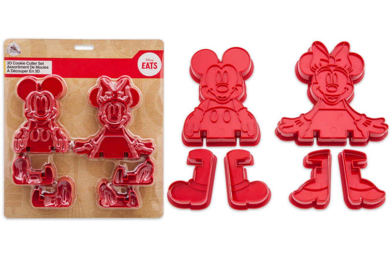 Mickey and Minnie Mouse 3D Cookie Cutter Set - Disney Eats - Shopaholic for Kids
