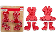 Mickey and Minnie Mouse 3D Cookie Cutter Set - Disney Eats - Shopaholic for Kids