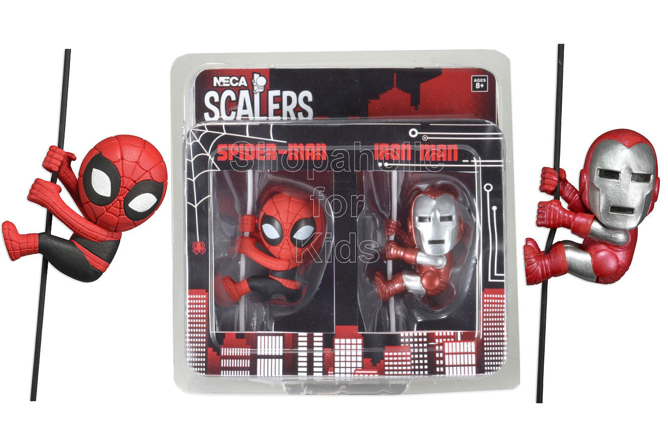 NECA Marvel Scalers Spider-Man and Iron man Exclusive 2-Pack - Shopaholic for Kids