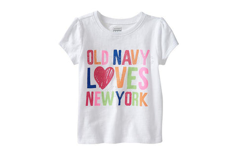 Old Navy "New York" Graphic Tees - Bright White