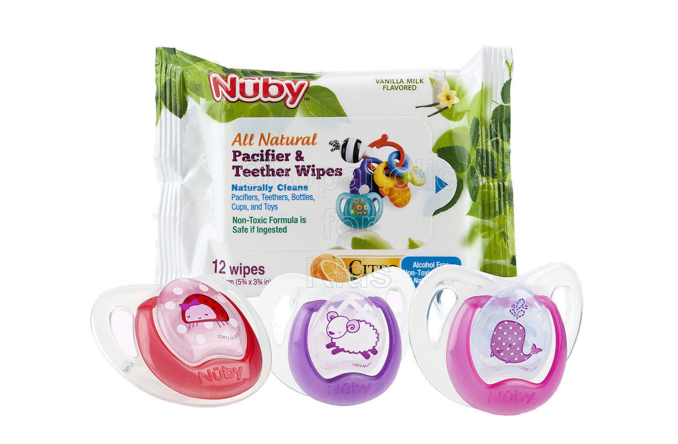 Teether wipes top
