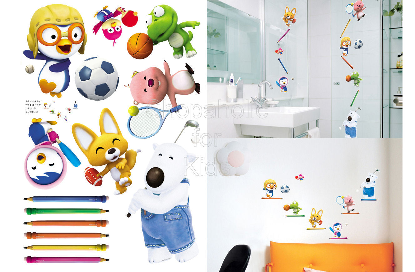 Pororo and Friends Wall Sticker (PPS-58554) - Shopaholic for Kids