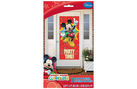 Plastic Mickey Mouse Door Poster, 60" x 27"
