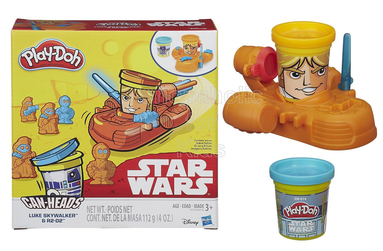 Play-Doh Star Wars Luke Skywalker and R2-D2 Can-Heads - Shopaholic for Kids