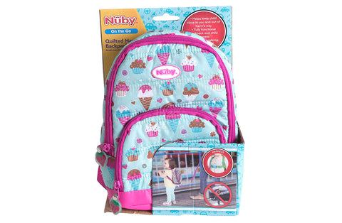 Nuby 2 in 1 Quilted Backpack Harness – Ice Cream