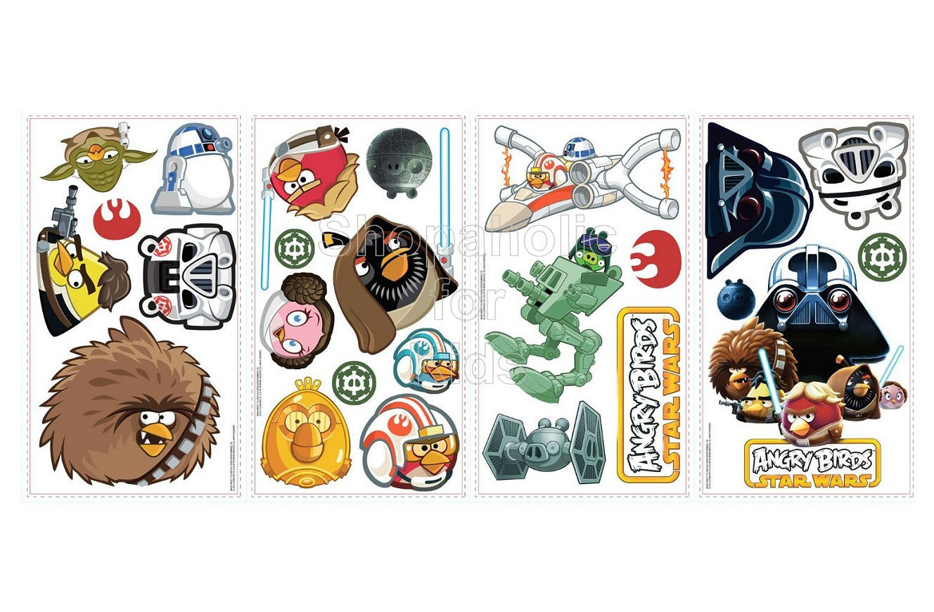Angry Birds Star Wars Peel and Stick Wall Decals1