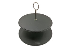 Delish Treats Round Black 2 Tier Slate Cupcake Stand - Shopaholic for Kids