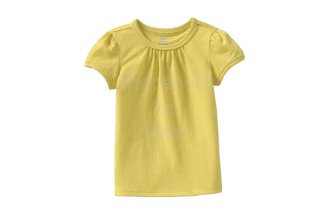 Old Navy Ruched-Shoulder Tees - Lemon Decadence