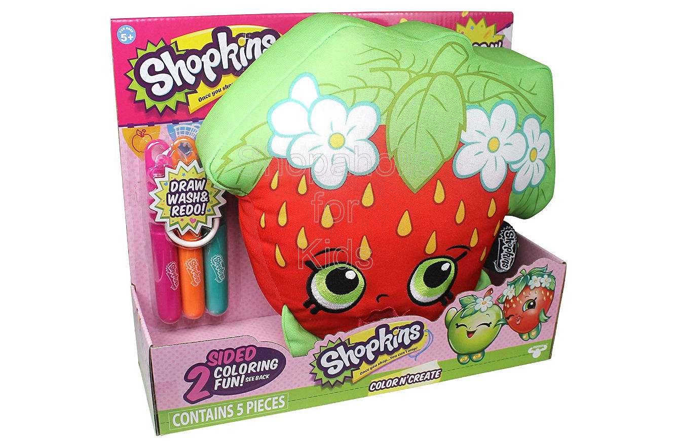 Shopkins 10" Color 'n Create Activity - Strawberry Kiss - Shopaholic for Kids
