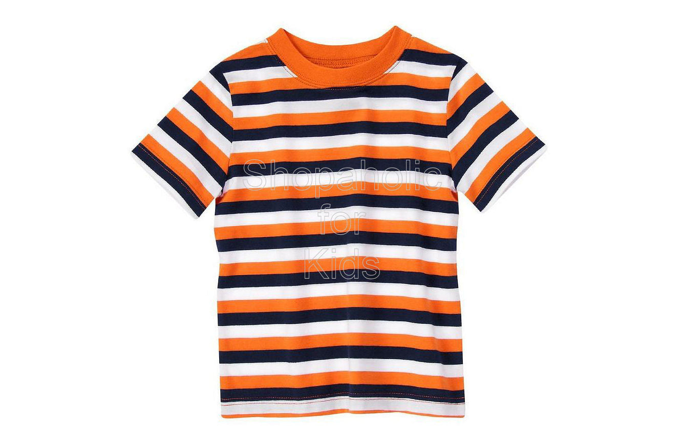 Crazy8 Stripe Tee - Orange Stripe - Shopaholic for Kids