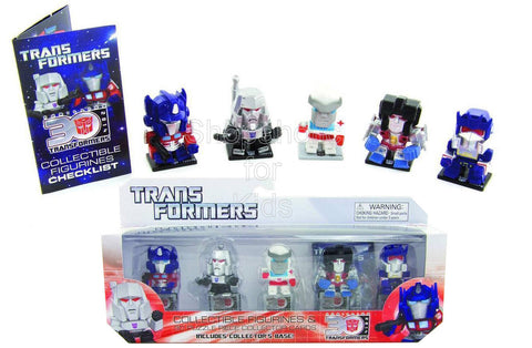 Transformers 5-pack Collectible Figurines and 3D Puzzle Piece Collector Cards
