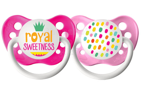 Ulubulu Royal Sweetness Pacifier, 0-6 Months, 2-Pack