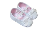 Wee Kids Baby Girl White Shoes, Newborn (0-3mos) - Shopaholic for Kids