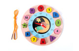 Wooden Shape Sorting Clock Toy