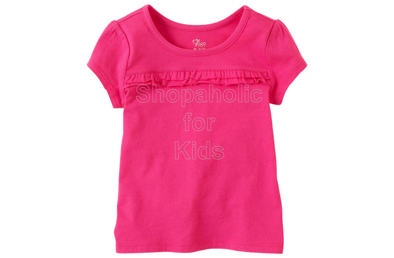 Children's Place  Active Ruffle Tee - Pink Fizz - Shopaholic for Kids
