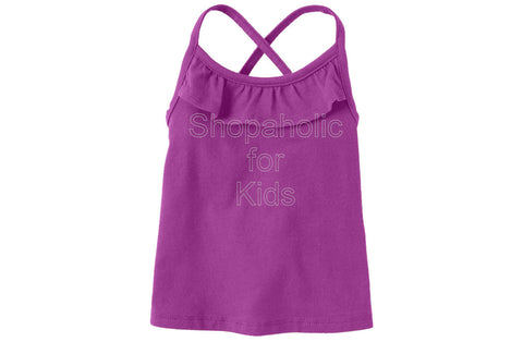 Children's Place Active Solid Racer Back - Purpleflwr