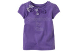Children's Place Bow Embellished Top Color: Pansy - Shopaholic for Kids