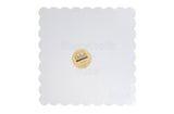 Delish Treats Cake Board Square Scalloped 10 inch (Pack of 5pcs)