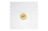 Delish Treats Cake Board Square Scalloped 8 inch (Pack of 5pcs)