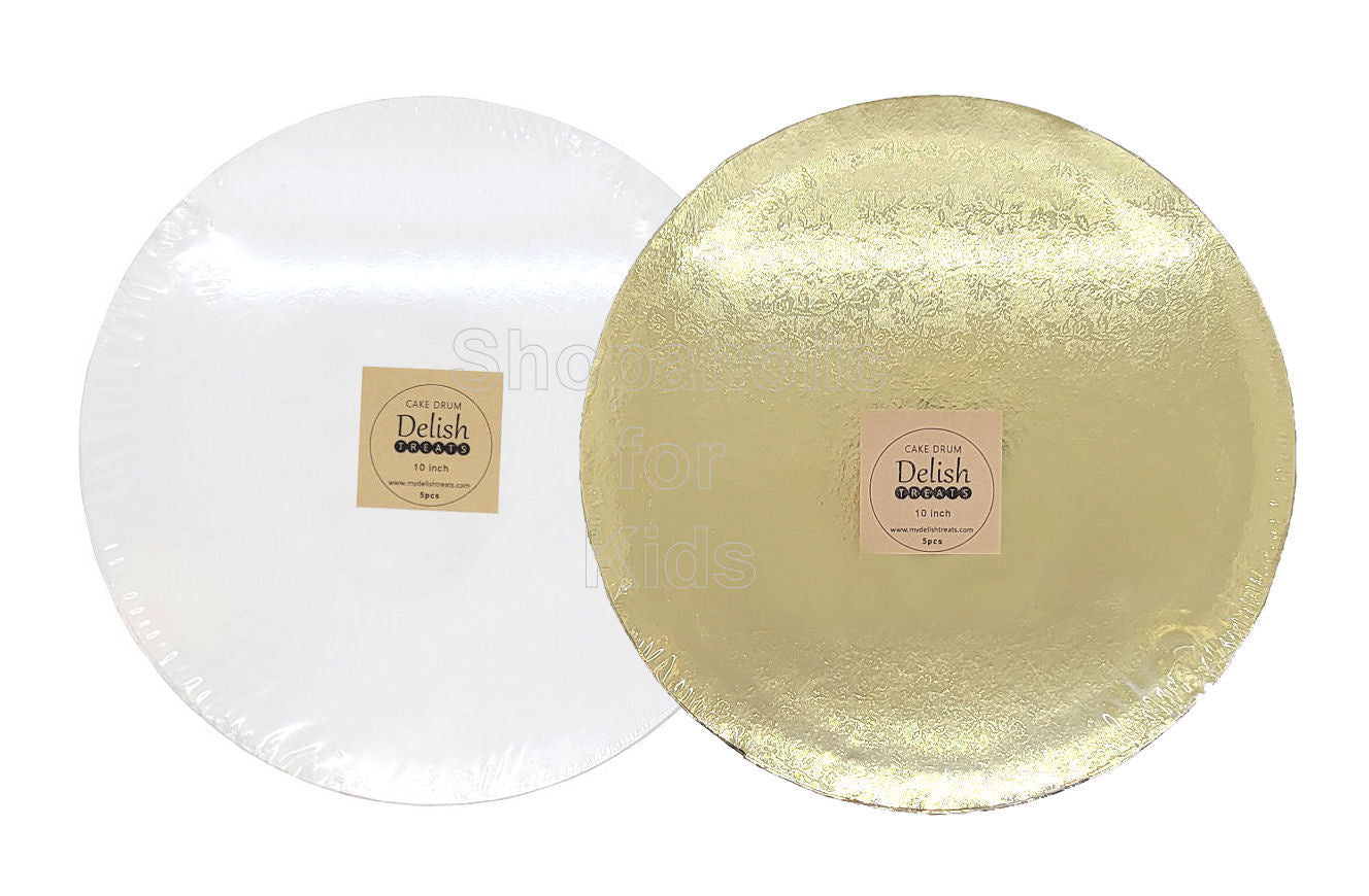Delish Treats Cake Drum Round 10 inch (Honeycomb Paper) - Pack of 5pcs
