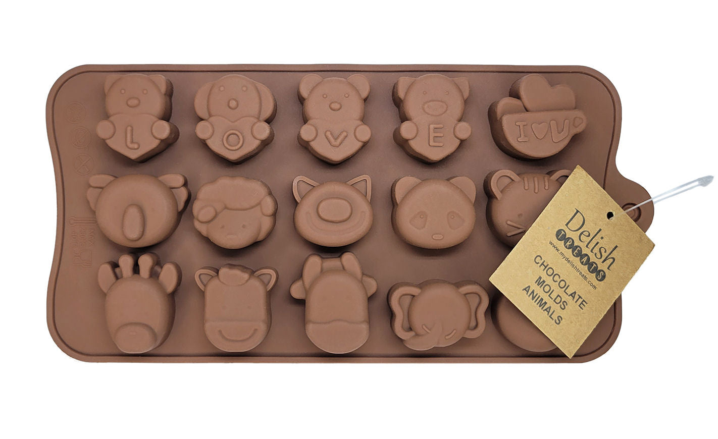 Delish Treats Chocolate Molds - Animals