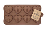 Delish Treats Chocolate Molds - Geo Hearts (8)