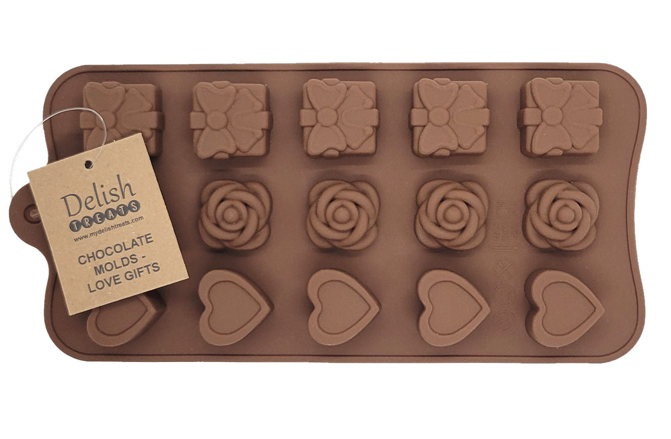 Delish Treats Chocolate Molds - Love Gifts