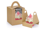 Delish Treats Cupcake Box (Solo) with Handle and Holder - Pack of 10pcs