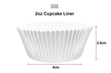 Delish Treats Foil Cupcake Liners 2oz (4cm x 2.5cm) - Pack of 250pcs